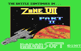Zone 7 Part 2 Title Screen